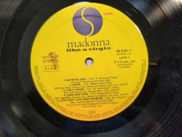 MADONNA - LIKE A VIRGIN