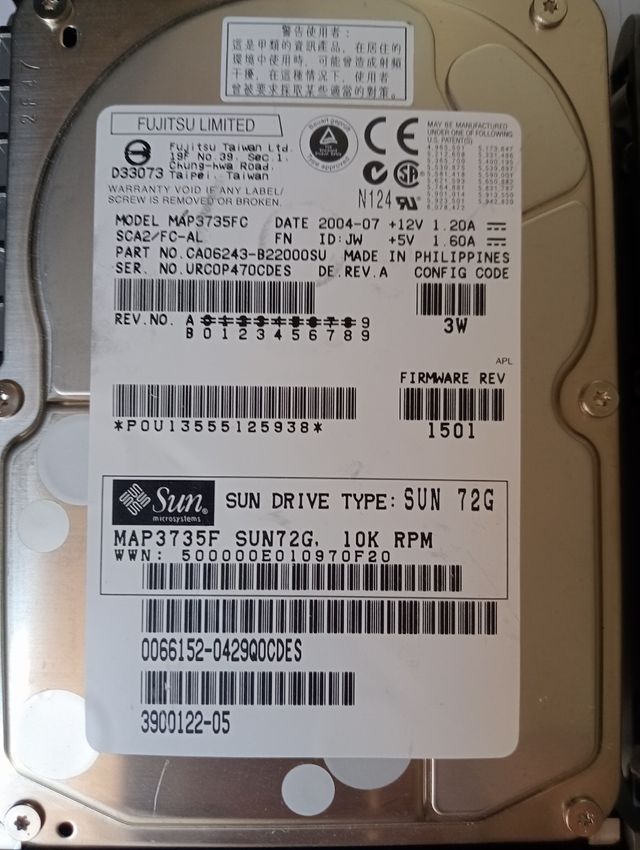 Sun Microsystems Fibre Channel HD