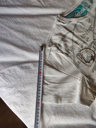 Camiseta blanca Desigual. XL