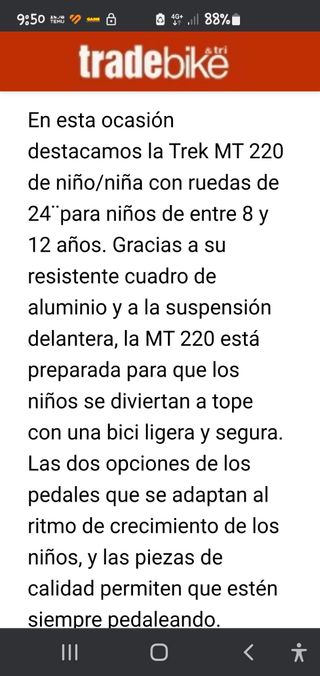 Bicicleta Trek MT 220