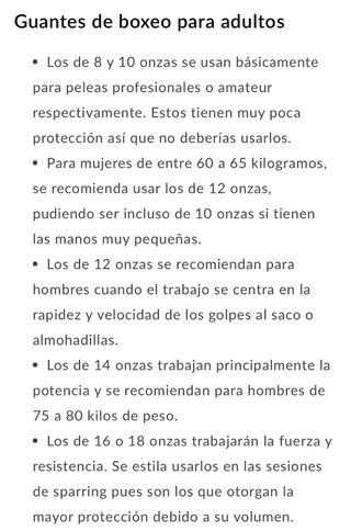 Guantes de Boxeo 10oz