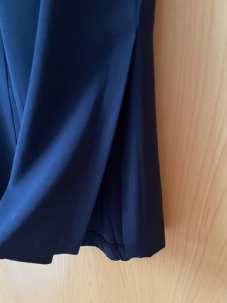 Pantalon palazzo azul marino Zara, T-M