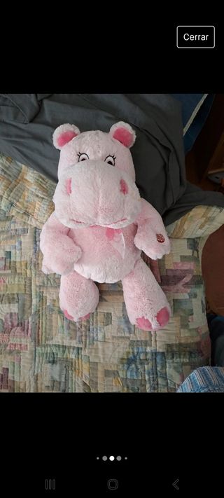 Peluches PUERCO ESPIN e HIPOPÓTAMO preciosos