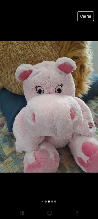Peluches PUERCO ESPIN e HIPOPÓTAMO preciosos