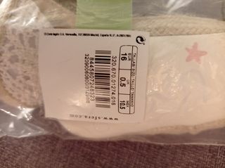 Zapatos bebé niña tipo alpargata