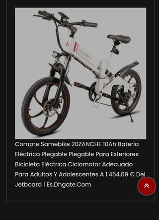 Bicicleta  eléctrica  250w