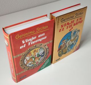 Libros Viaje en el Tiempo 1 y 2 Geronimo Stilton