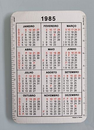 9 Calendários SNOOPY - 1985