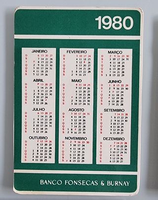 5 Calendários de Bancos já extintos !