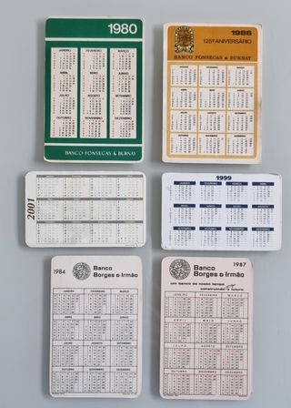 5 Calendários de Bancos já extintos !