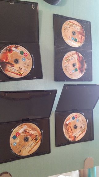 Coleccion de dvd indiana jones,ingles