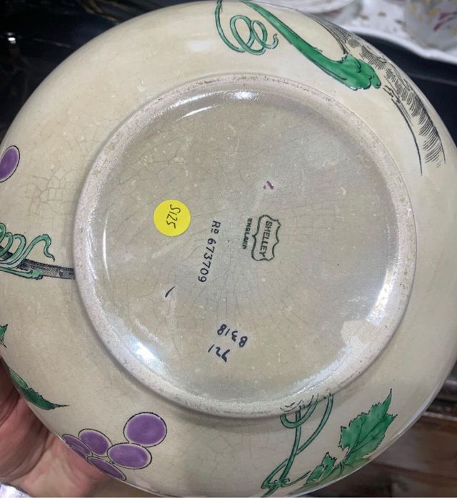 Cuenco y jarron Art Deco. Shelley 1919