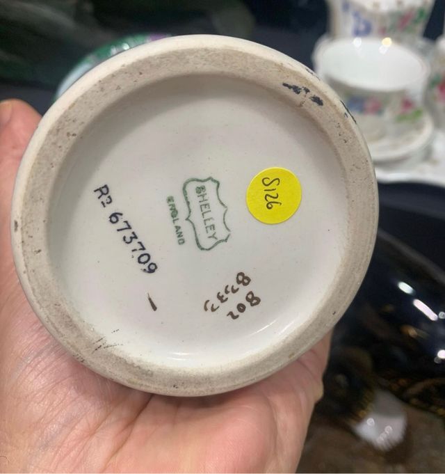 Cuenco y jarron Art Deco. Shelley 1919