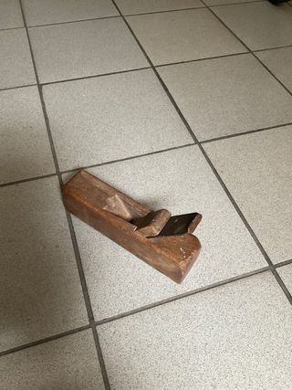 Pialla antica manuale da falegname in legno