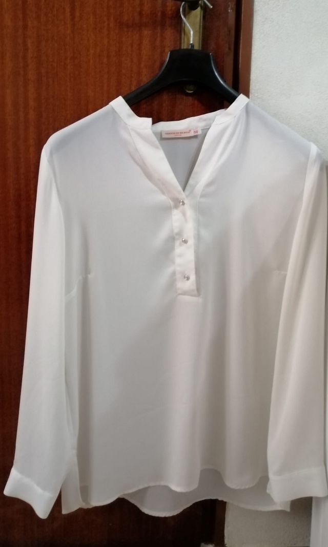 Camicia Adam gocce di Elena bianca TG 50