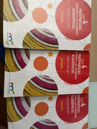 Matemáticas Académicas 4ESO Anaya