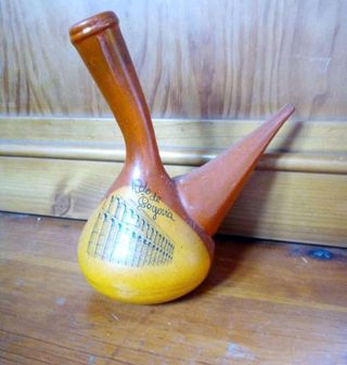 Porron bota de vino barro ceramica