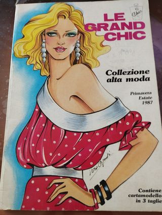 Revista de moda italiana de los años 80