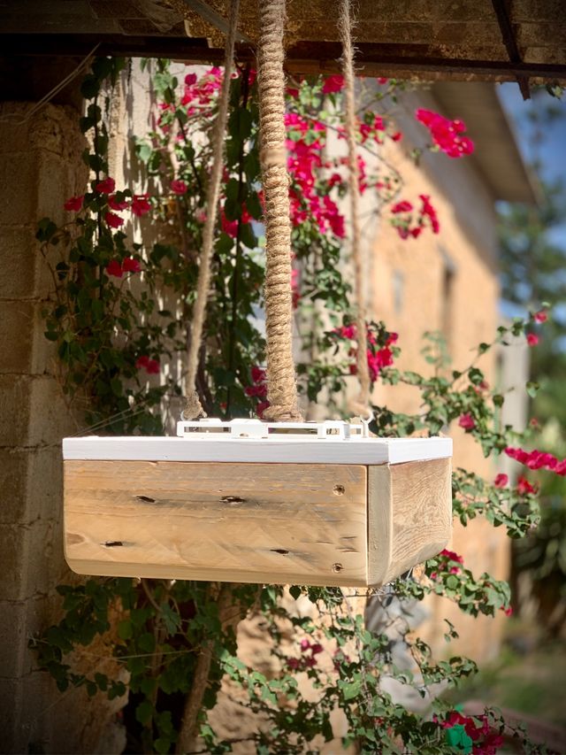 Lámpara colgante lámpara de techo madera única