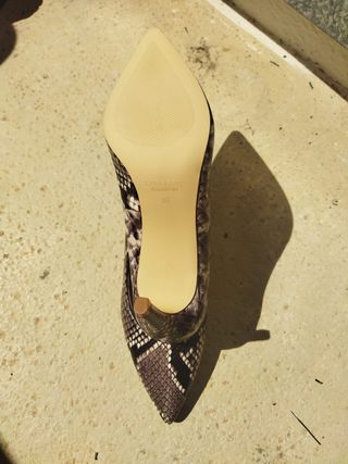 Zapatos de tacón grises talla 35