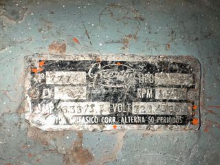 Amoladora esmeril antiguo trifasico