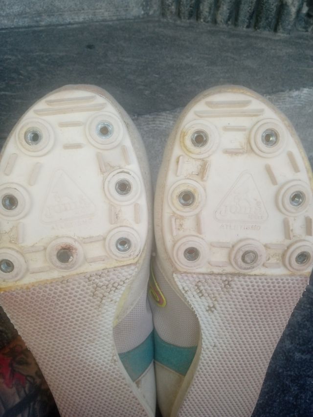 Zapatillas match worn medallista oro Fermín  cacho