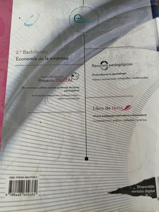 Libro Economía 2 Bach