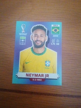 Cromo Neymar Jr mundial de Qatar 2022