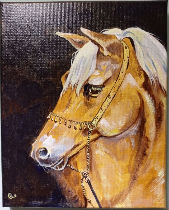 Cuadro caballo isabelino