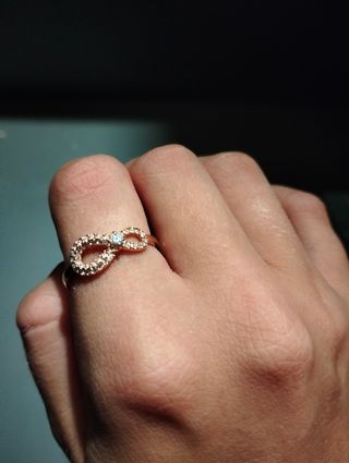 Anillo Swarovski Original Símb. Infinito