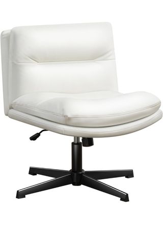 Silla de Escritorio de Oficina sin Brazos,cuero