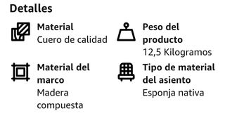 Silla de Escritorio de Oficina sin Brazos,cuero