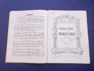 ANTIGUO LIBRO DE PARTITURAS DE CORELLI