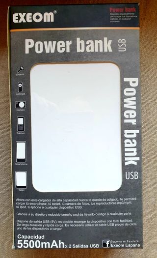 Batería externa Power bank