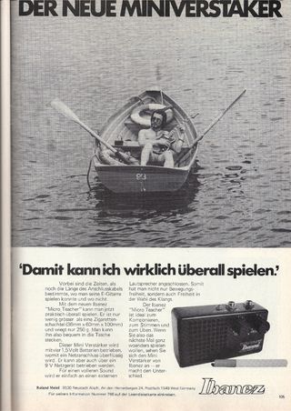 Mini amplificador coleccionista ibanez