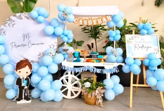 Mesa de Dulces Decoraciones Primera Comunión Candy