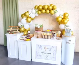 Mesa de Dulces Decoraciones Primera Comunión Candy