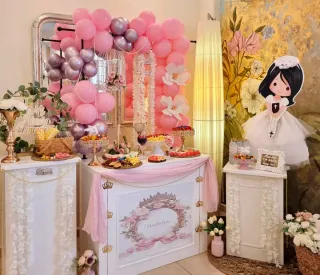 Mesa de Dulces Decoraciones Primera Comunión Candy