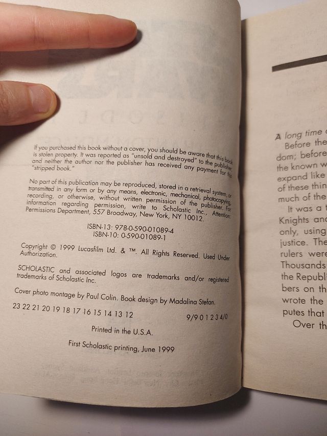 Star Wars, Episodio 1//Libro in inglese