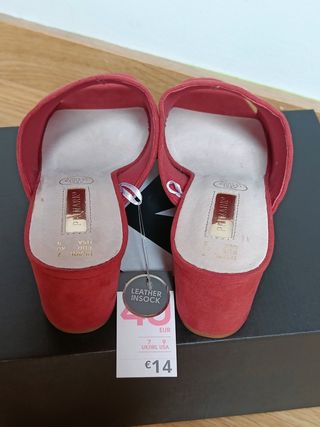 Sandalias tacón color teja Primark nuevas