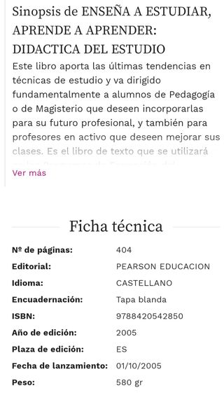 Libro UNED Enseña a Estudiar 