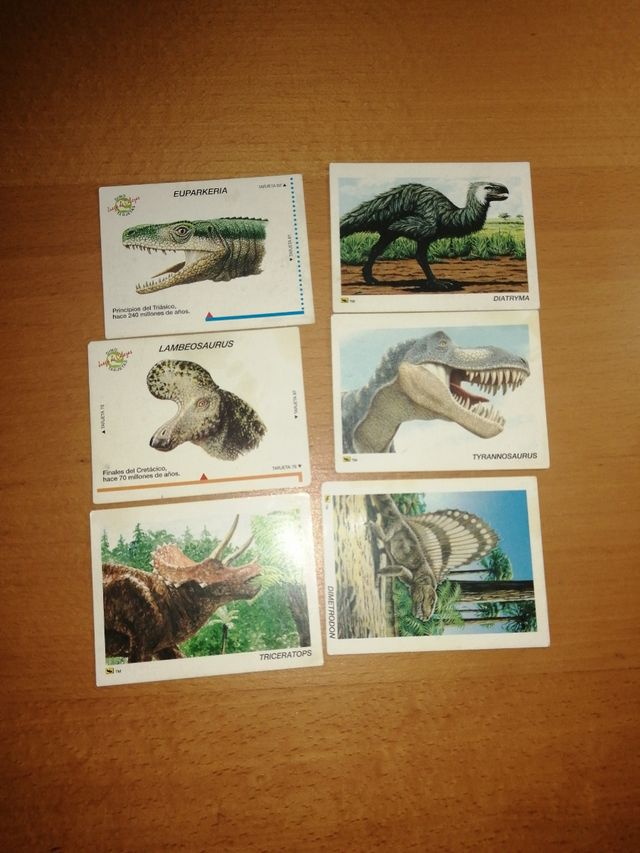Cromos dinosaurios