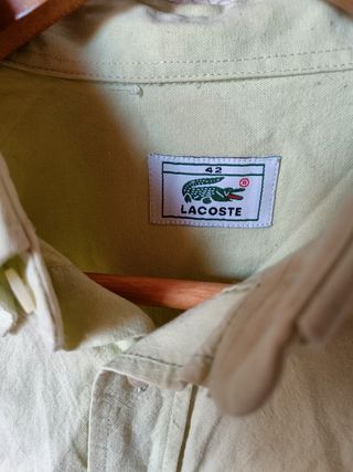 Camisa vintage hombre verde lima Lacoste