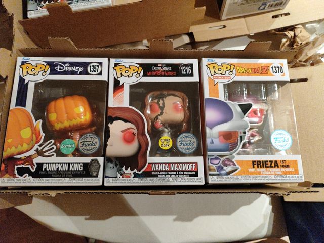 Lote 3 funkos pop