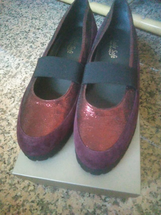 scarpe camoscio nonna