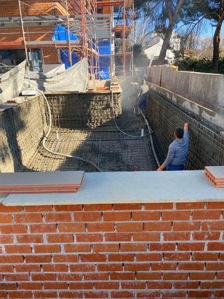 Construcción piscinas hormigón gunitado