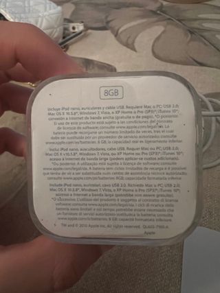 IPOD NANO 6ªGeneración 8GB