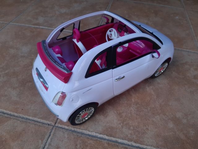 Fiat 500 descapotable coche Barbie