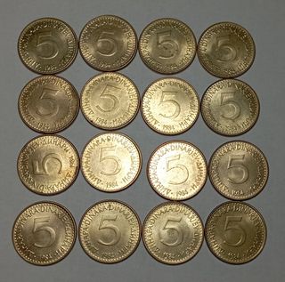 Monete 5 dinari ex Jugoslavia