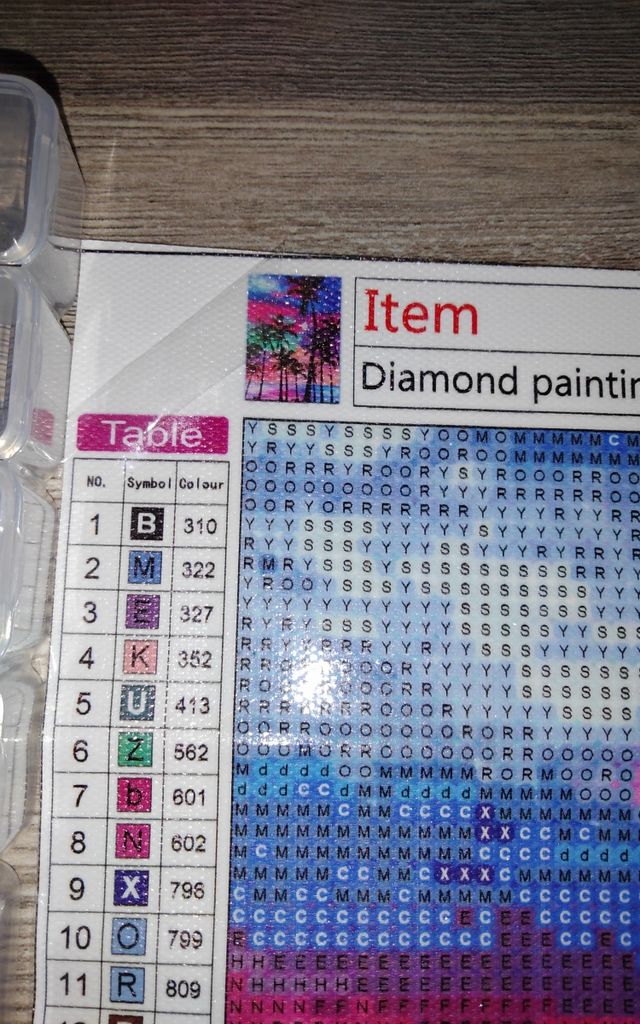 Diamond painting palm beach